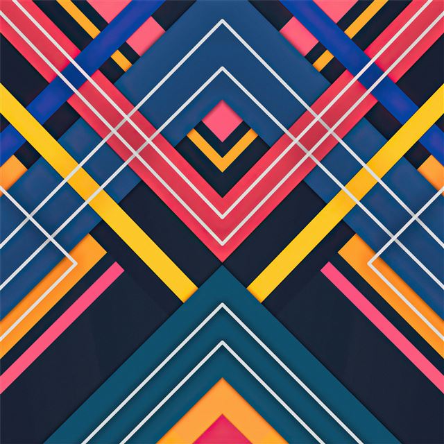 2732x2732 geometry patterns 4k - digital art iPad Air Wallpaper