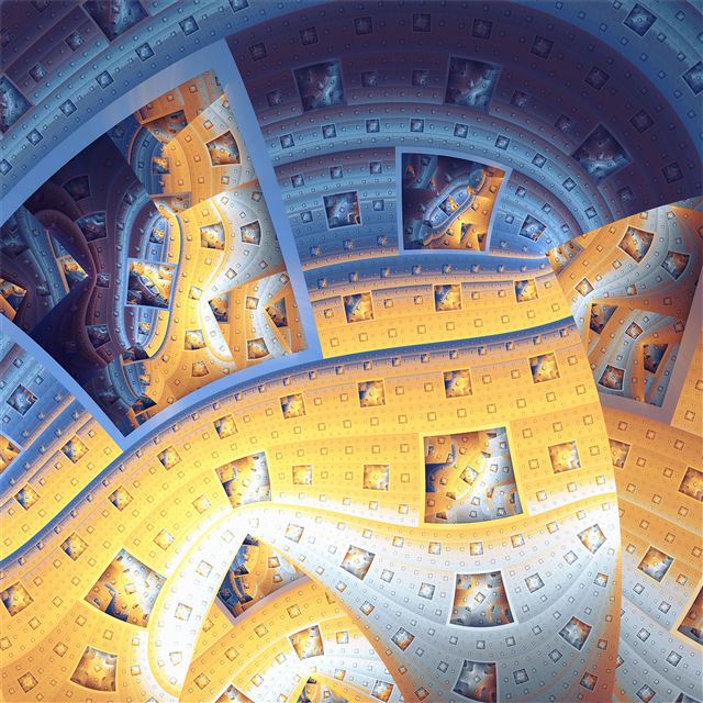 2732x2732 unit squared disc abstract 4k - deviantart iPad Air Wallpaper