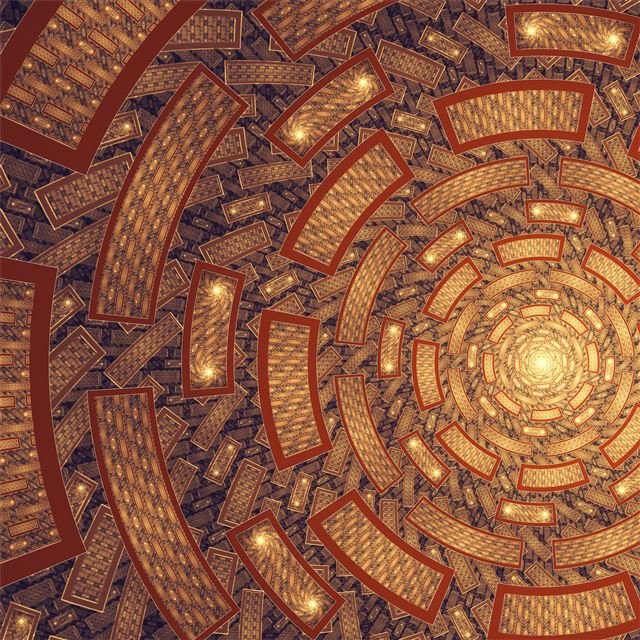 2732x2732 fractal - artwork iPad Air Wallpaper