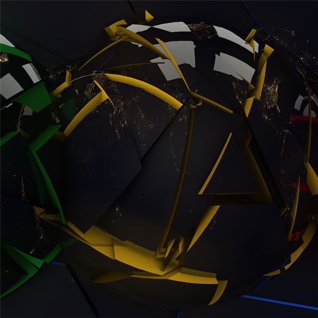 2732x2732 rgb helmets abstract 4k - artwork iPad Air Wallpaper