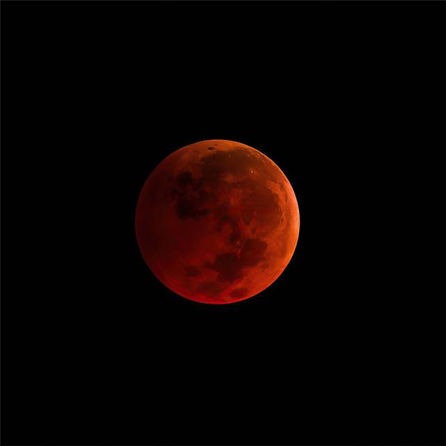 2732x2732 blood moon night 4k - deviantart iPad Air Wallpaper