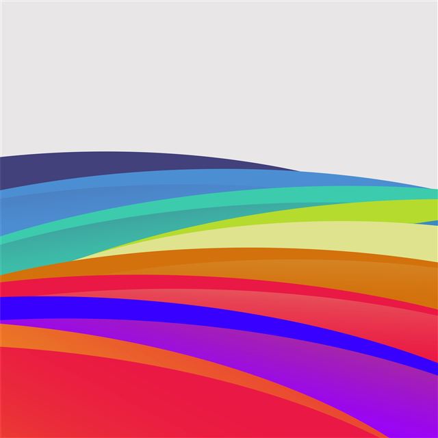 2048x2048 light color waves abstract 5k -  iPad Wallpaper