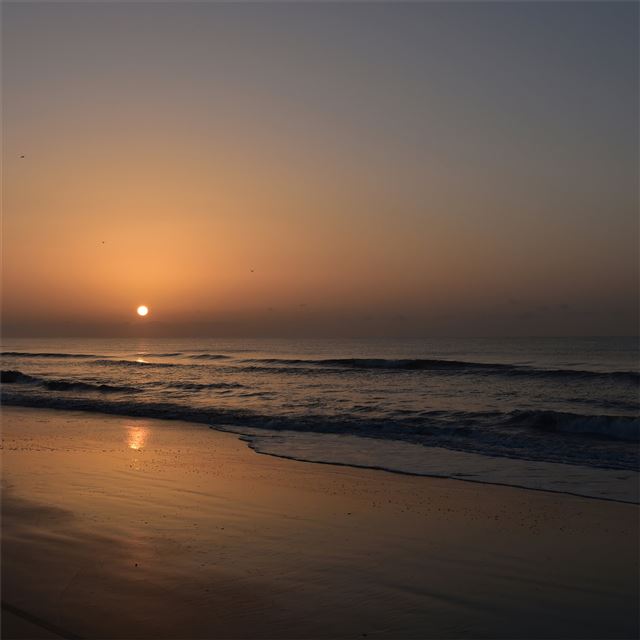 2732x2732 sunrise huntington beach state park 8k - nature iPad Air Wallpaper