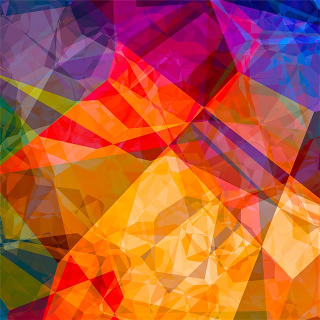 2732x2732 polygon colour abstract 4k -  iPad Air Wallpaper