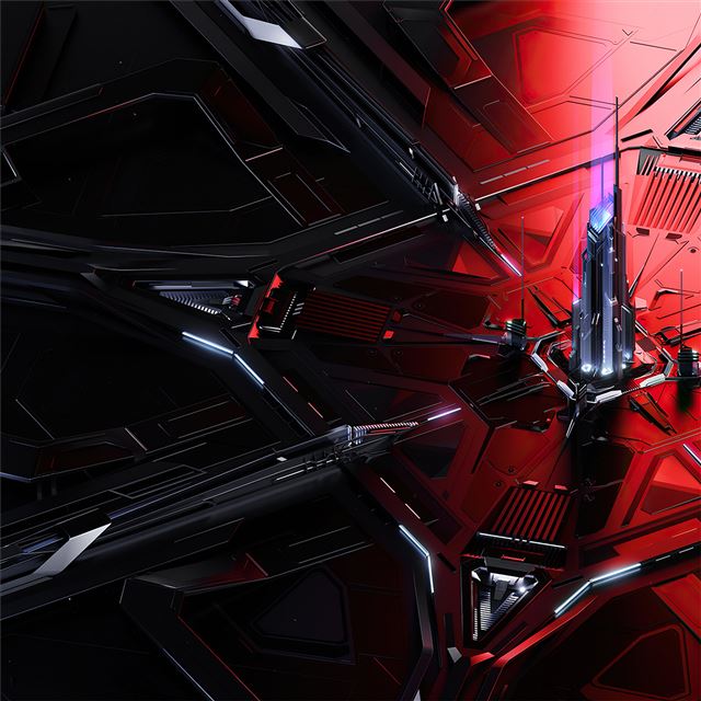 2732x2732 tower red abstract 4k -  iPad Air Wallpaper