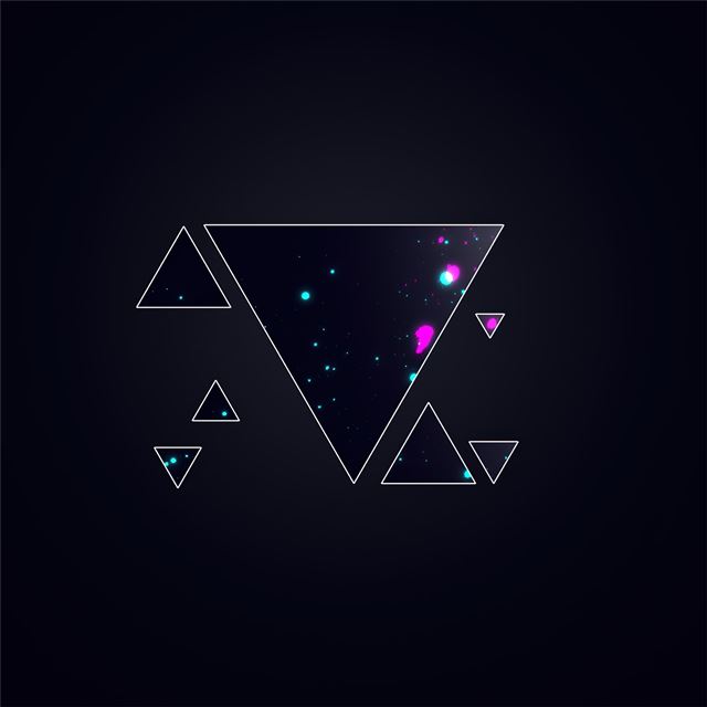 2732x2732 triangle splatter 4k -  iPad Air Wallpaper