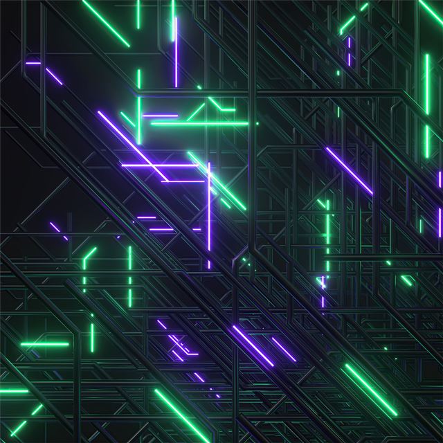 2732x2732 neon light abstract 8k - abstract iPad Air Wallpaper