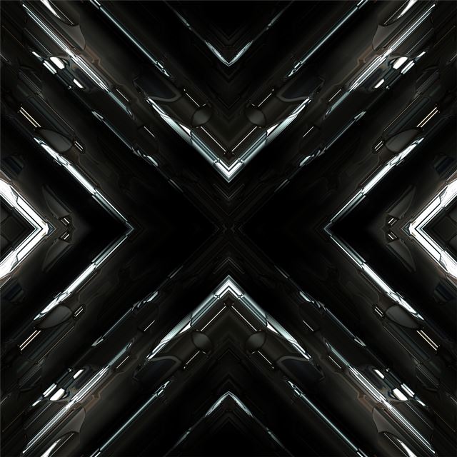 2048x2048 metal symmetry fractal -  iPad Air Wallpaper