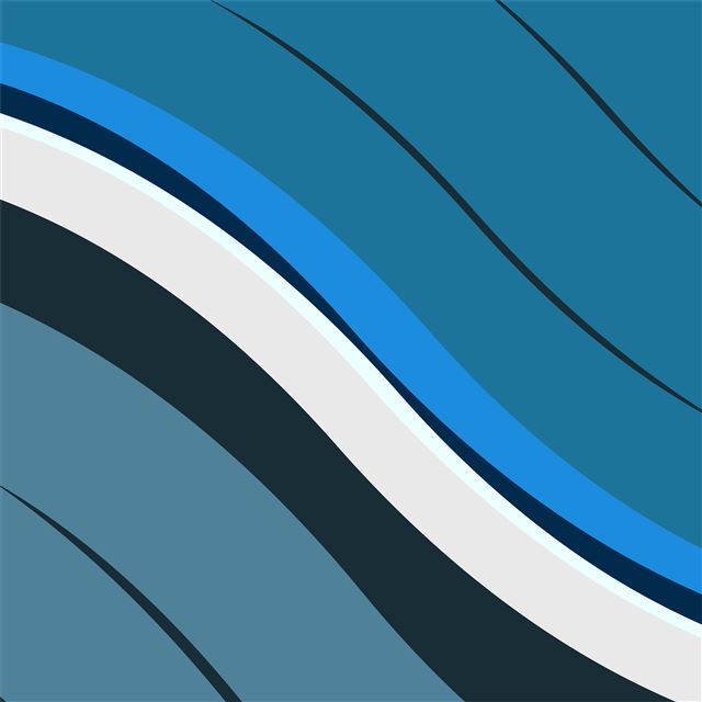 2732x2732 wavy lines dark blue minimal 8k -  iPad Air Wallpaper