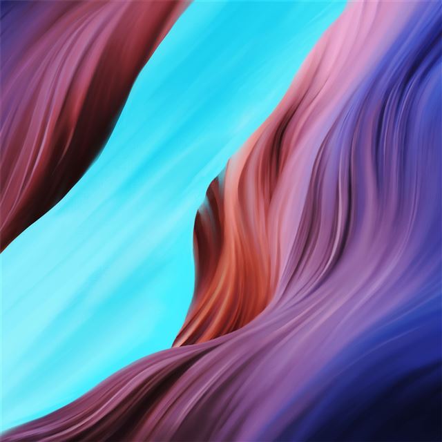 2732x2732 gorge colorful waves minimal 5k -  iPad Air Wallpaper
