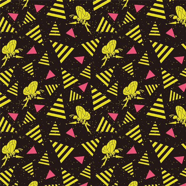 2048x2048 insect vector pattern 4k -  iPad Wallpaper