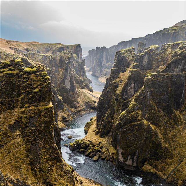 2732x2732 cliff aerial mountains 5k -  iPad Air Wallpaper