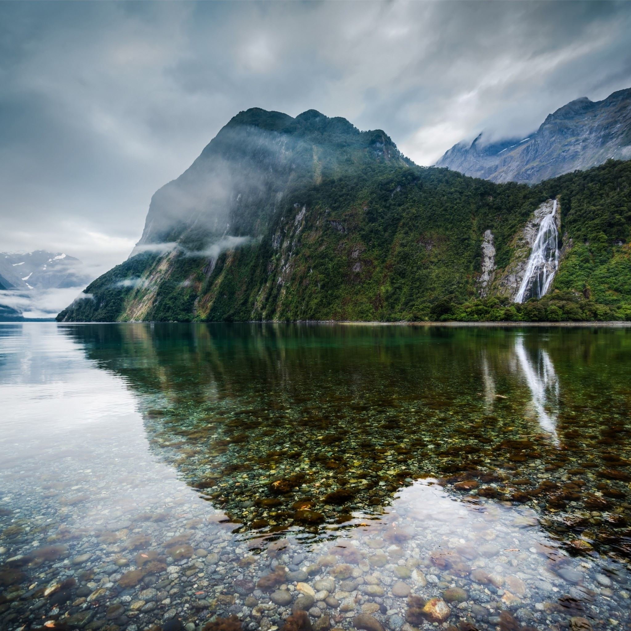 New Zealand Lake Landscape iPad Air wallpaper 