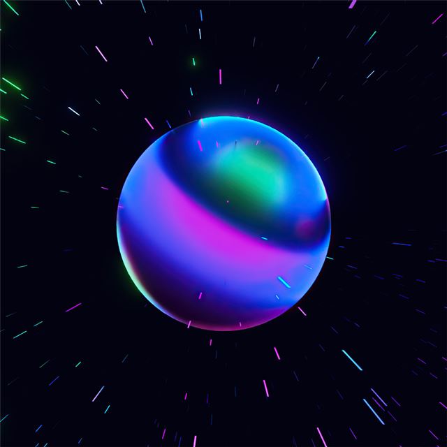 2048x2048 sphere abstract 4k -  iPad Wallpaper