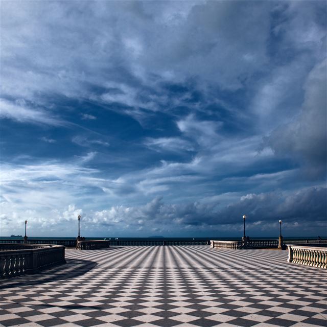2048x2048 Livorno Toscana - cyan iPad Air Wallpaper