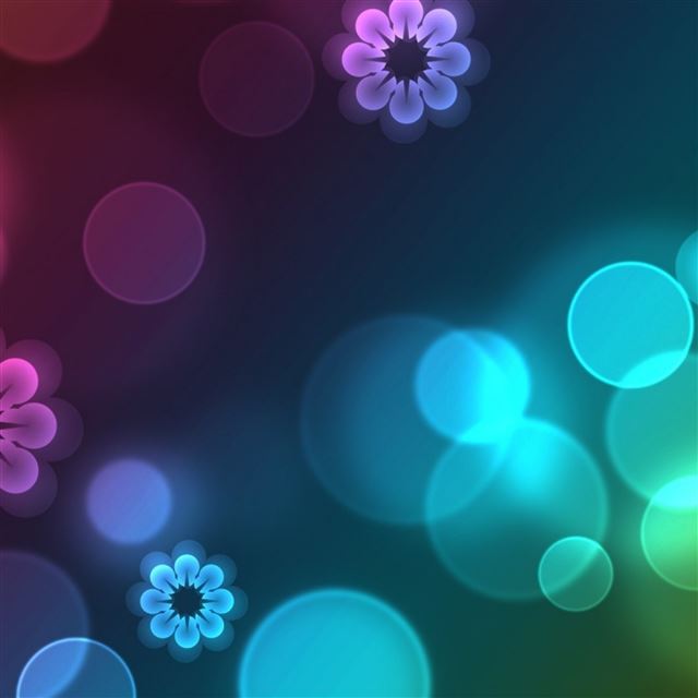 2048x2048 Glare Circles Patterns Colors - flower iPad Air Wallpaper