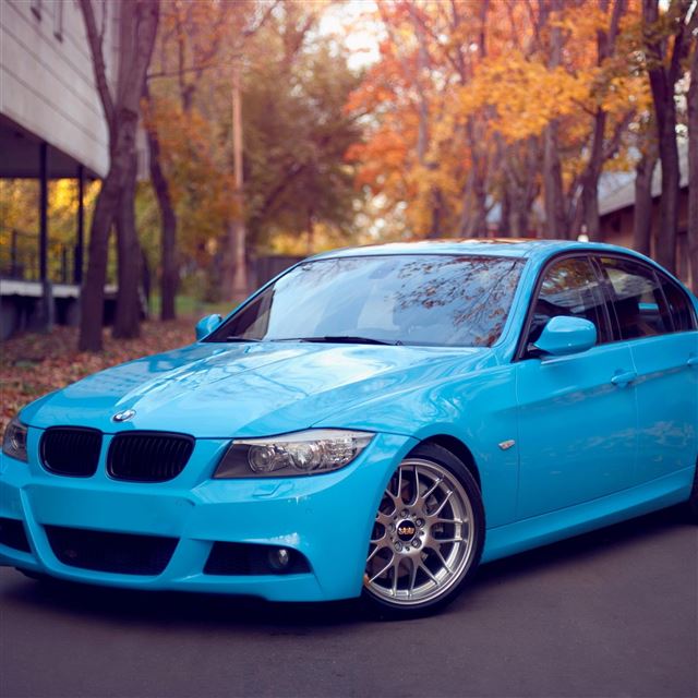 2048x2048 BMW Blue Road -  iPad Air Wallpaper