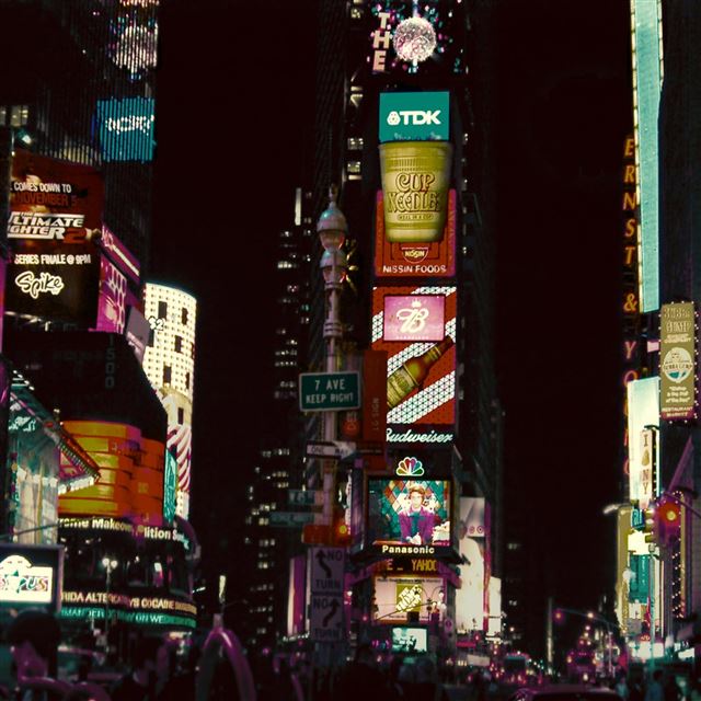2048x2048 NYC USA - colorful iPad Air Wallpaper
