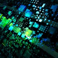 Abstract Electronic Optical wallpaper