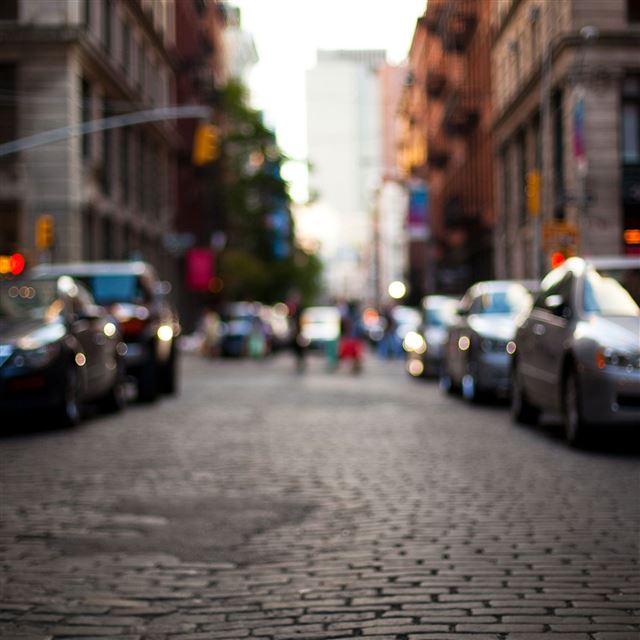2048x2048 City Street - street iPad Air Wallpaper