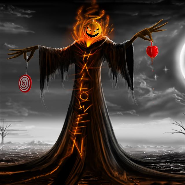 2048x2048 Halloween - night iPad Air Wallpaper