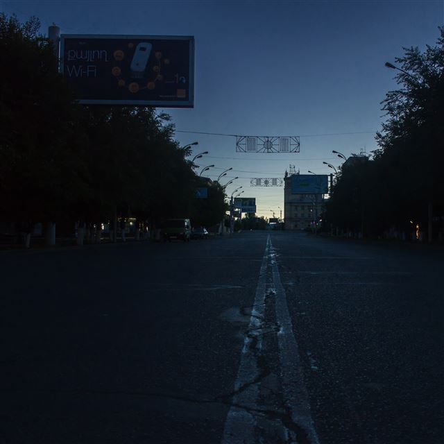2048x2048 Armenia gyumri sayat nova street - road iPad Air Wallpaper