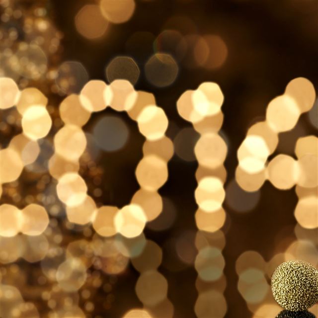 2048x2048 2014 New Year - bokeh iPad Air Wallpaper