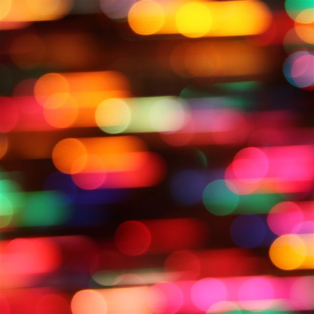 2048x2048 Colorful christmas lights -  iPad Air Wallpaper