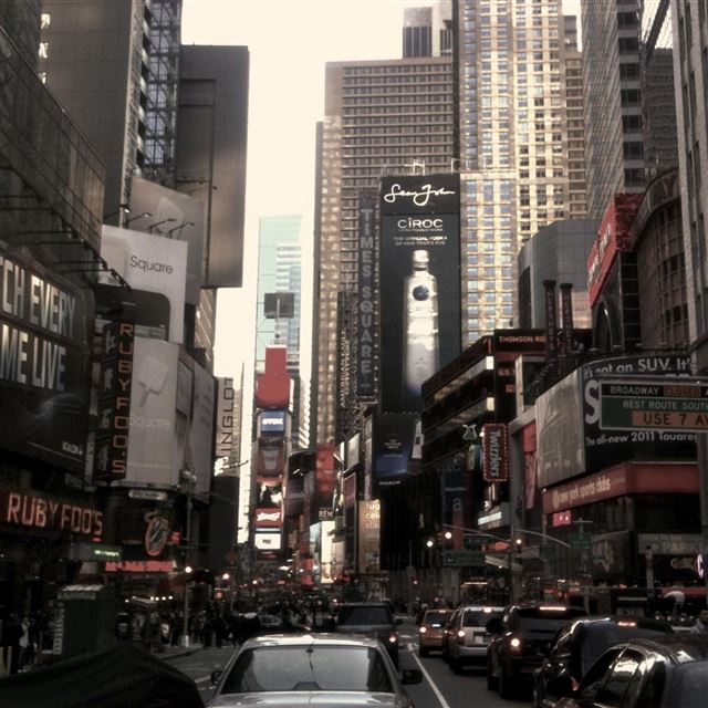 2048x2048 New York City Street - city iPad Air Wallpaper
