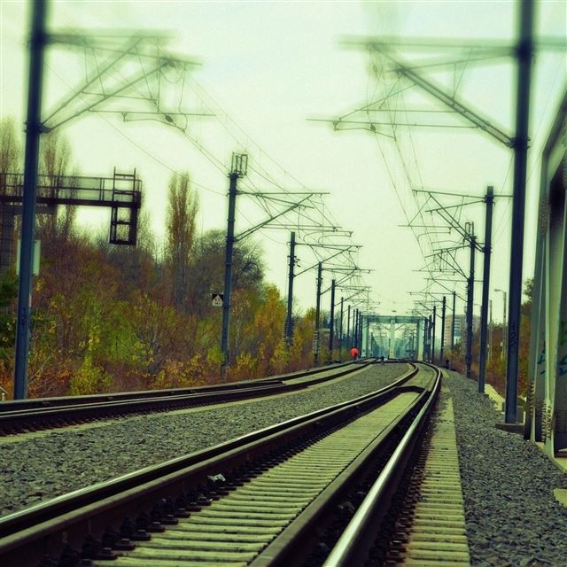 2048x2048 Railway Rail - line iPad Air Wallpaper
