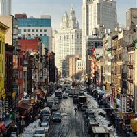 New York Street NY USA wallpaper