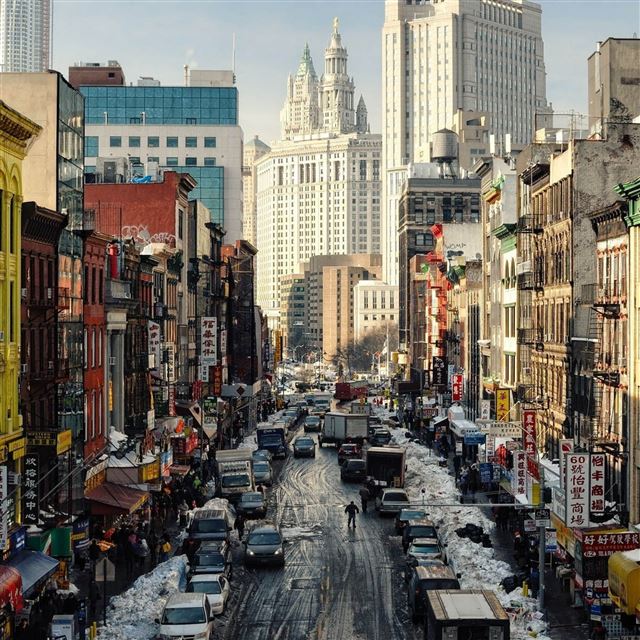 2048x2048 New York Street NY USA - street iPad Air Wallpaper