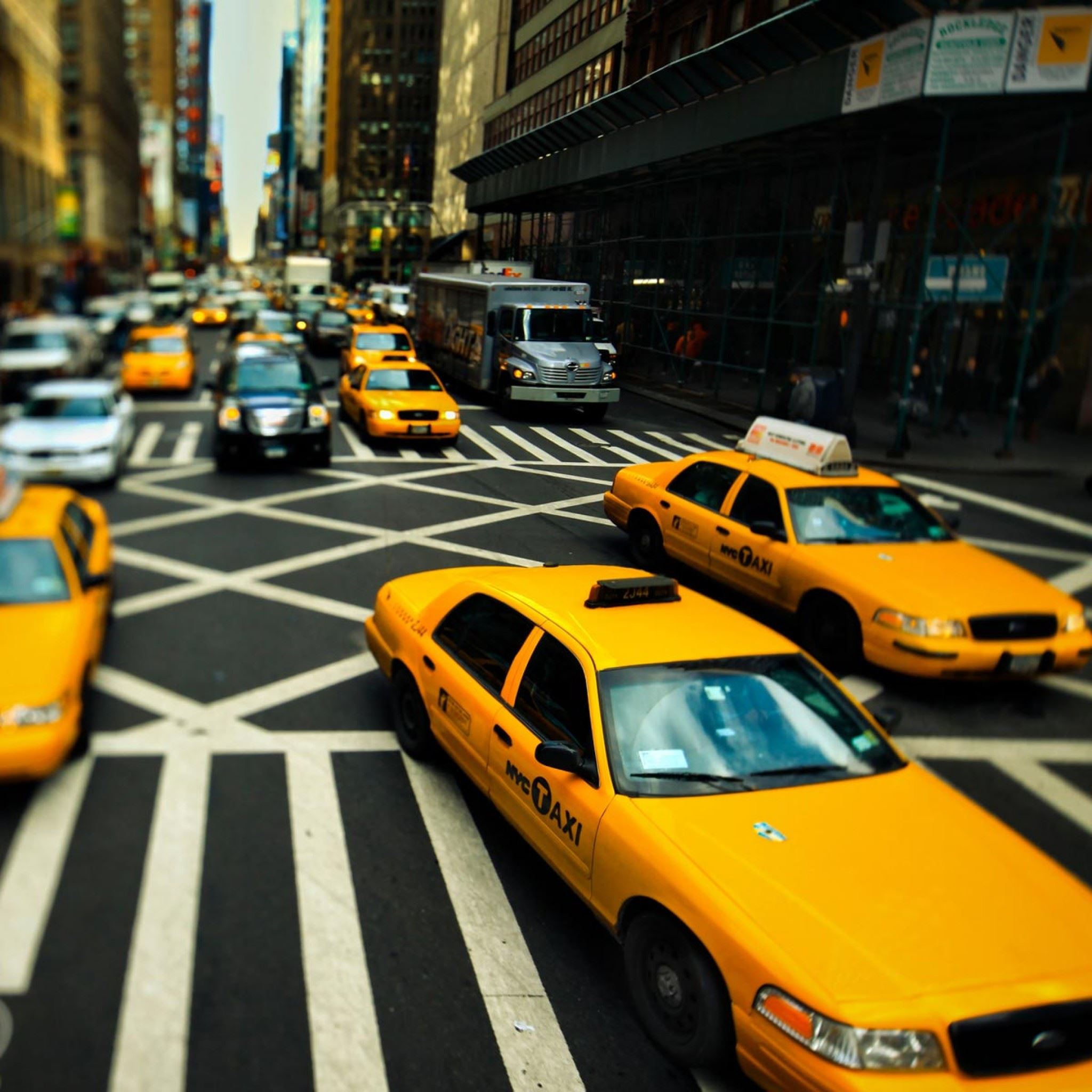 New York Cabs iPad Air wallpaper 