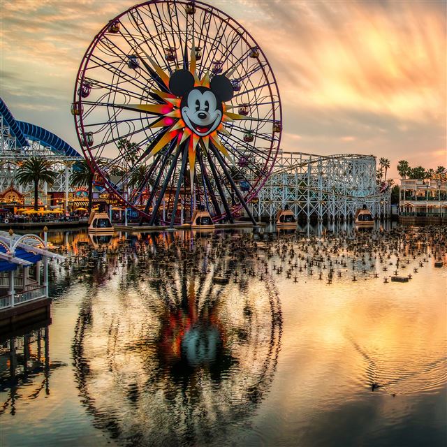 2048x2048 California Adventure - lake iPad Air Wallpaper