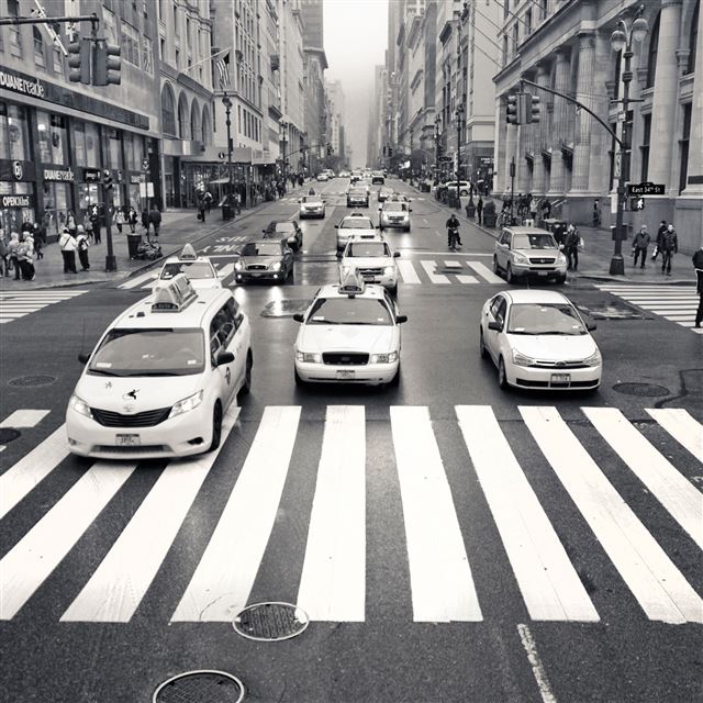 2048x2048 New York City Streets - tower iPad Air Wallpaper