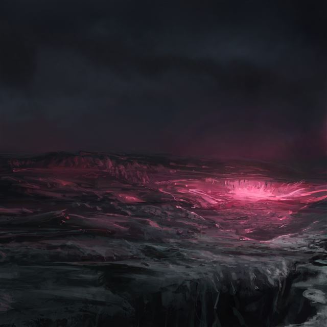 2048x2048 Planet Surface - pink iPad Air Wallpaper