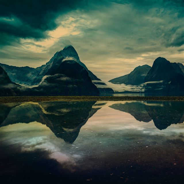 2048x2048 Milford sound morning - morning iPad Air Wallpaper