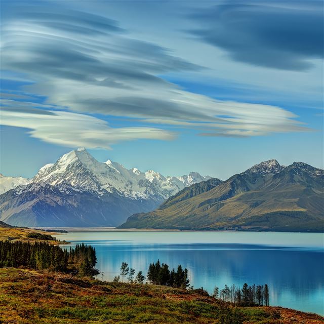 2048x2048 Lake pukaki - cloud iPad Air Wallpaper