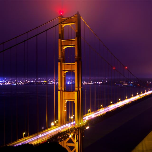 2048x2048 Bridge - river iPad Air Wallpaper