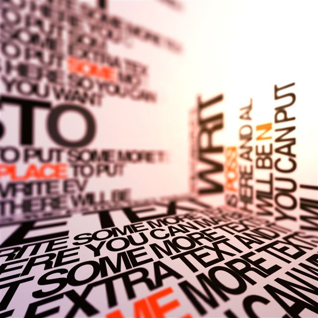 2048x2048 Typesetting Literal Printing -  iPad Wallpaper