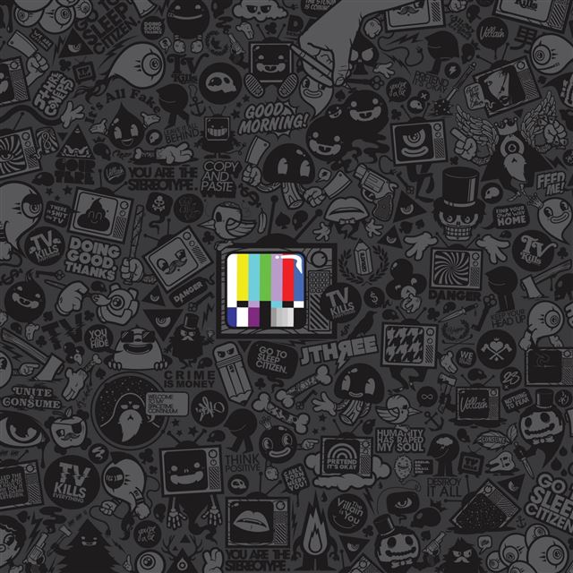 2048x2048 Tv Kills Everything - colorful iPad Air Wallpaper