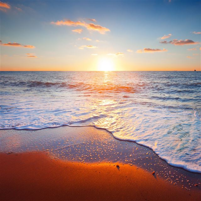 2048x2048 Golden beach - golden iPad Air Wallpaper