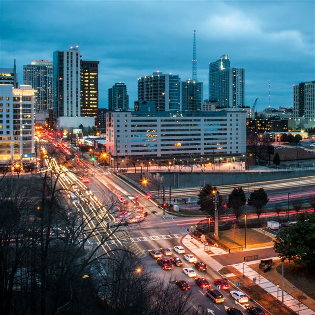 2048x2048 Downtown Atlanta - city iPad Air Wallpaper