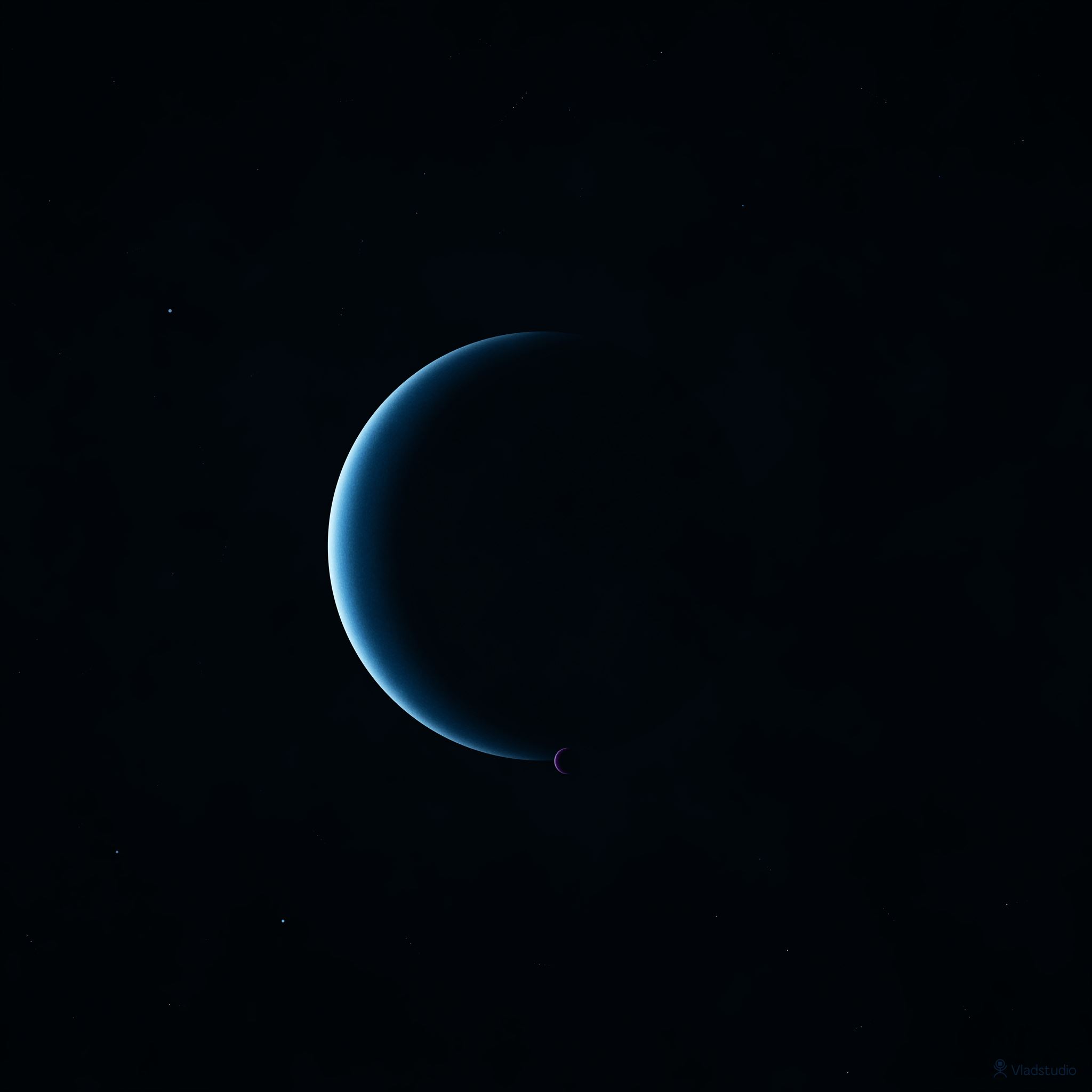 Neptune And Triton iPad Air wallpaper 