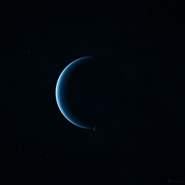 2048x2048 Neptune And Triton - planet iPad Air Wallpaper