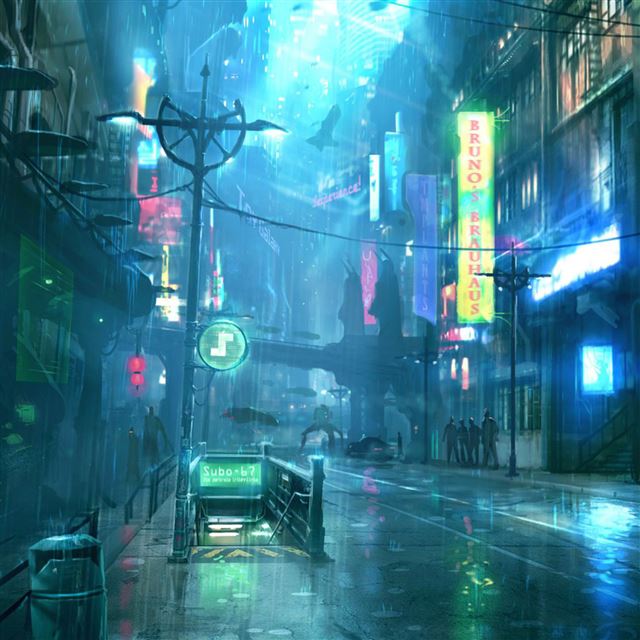 2048x2048 Dreamfall Chapters The Longest Journey - street iPad Air Wallpaper