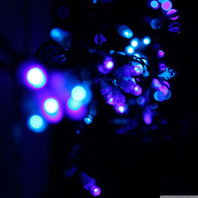 2048x2048 Purple Lights - bokeh iPad Air Wallpaper
