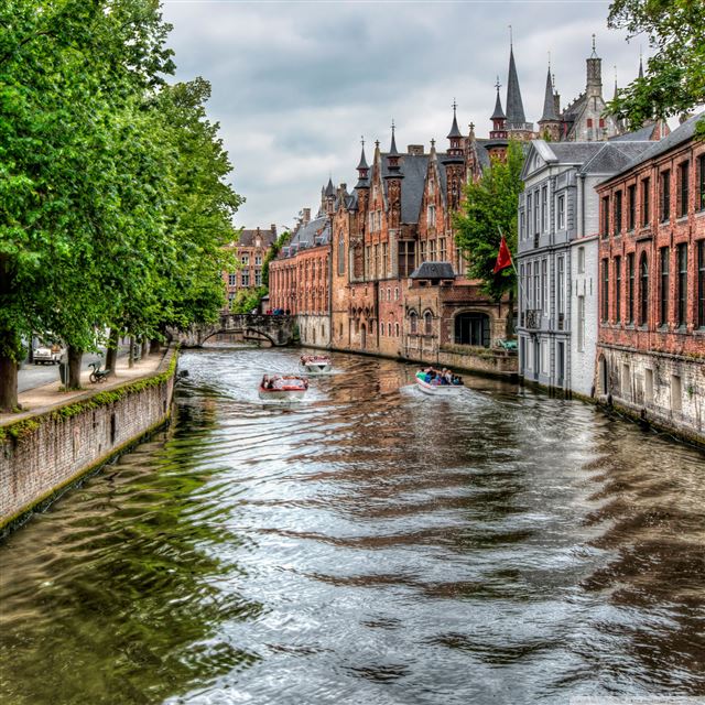 2048x2048 Countryside Canal - country iPad Air Wallpaper