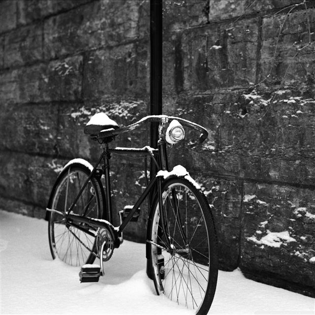 2048x2048 Bicycle in Snow - bicycle iPad Air Wallpaper