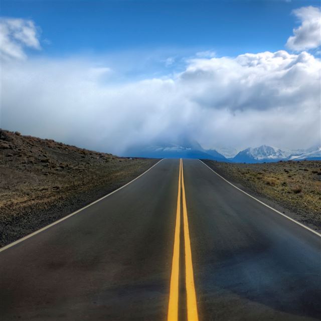 2048x2048 Straight Road - road iPad Air Wallpaper